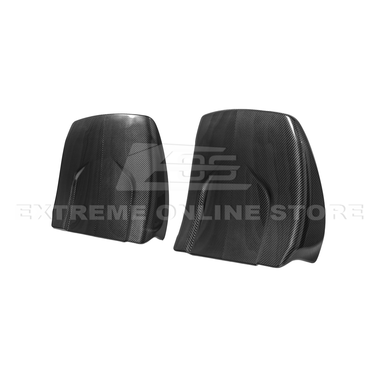 2009-15 Cadillac CTS V Dry CARBON FIBER Seat Back Cover