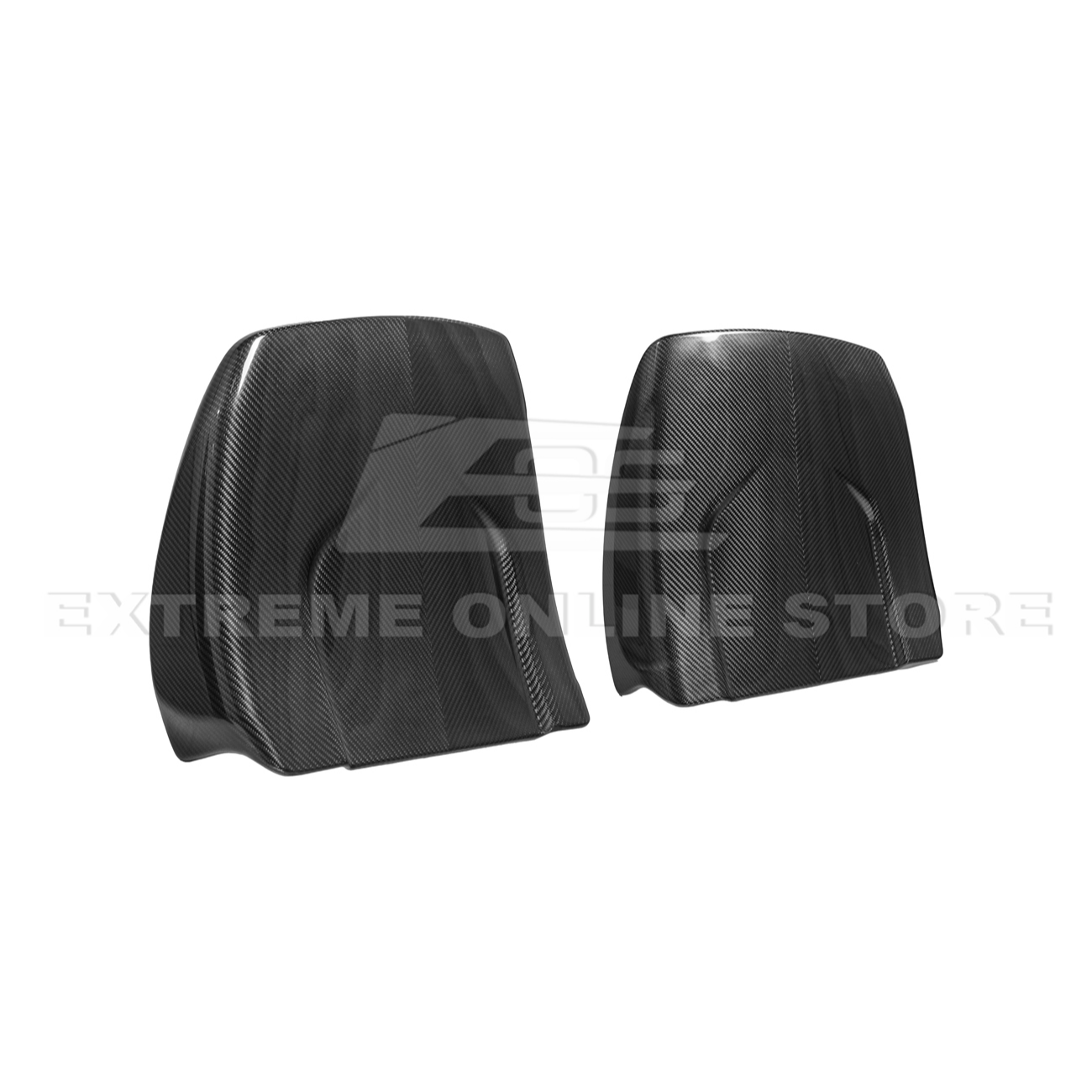 2009-15 Cadillac CTS V Dry CARBON FIBER Seat Back Cover