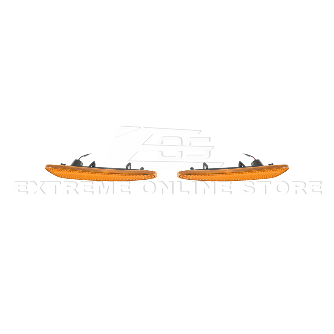 Corvette C6 Front Amber Light LED Side Markers Pair