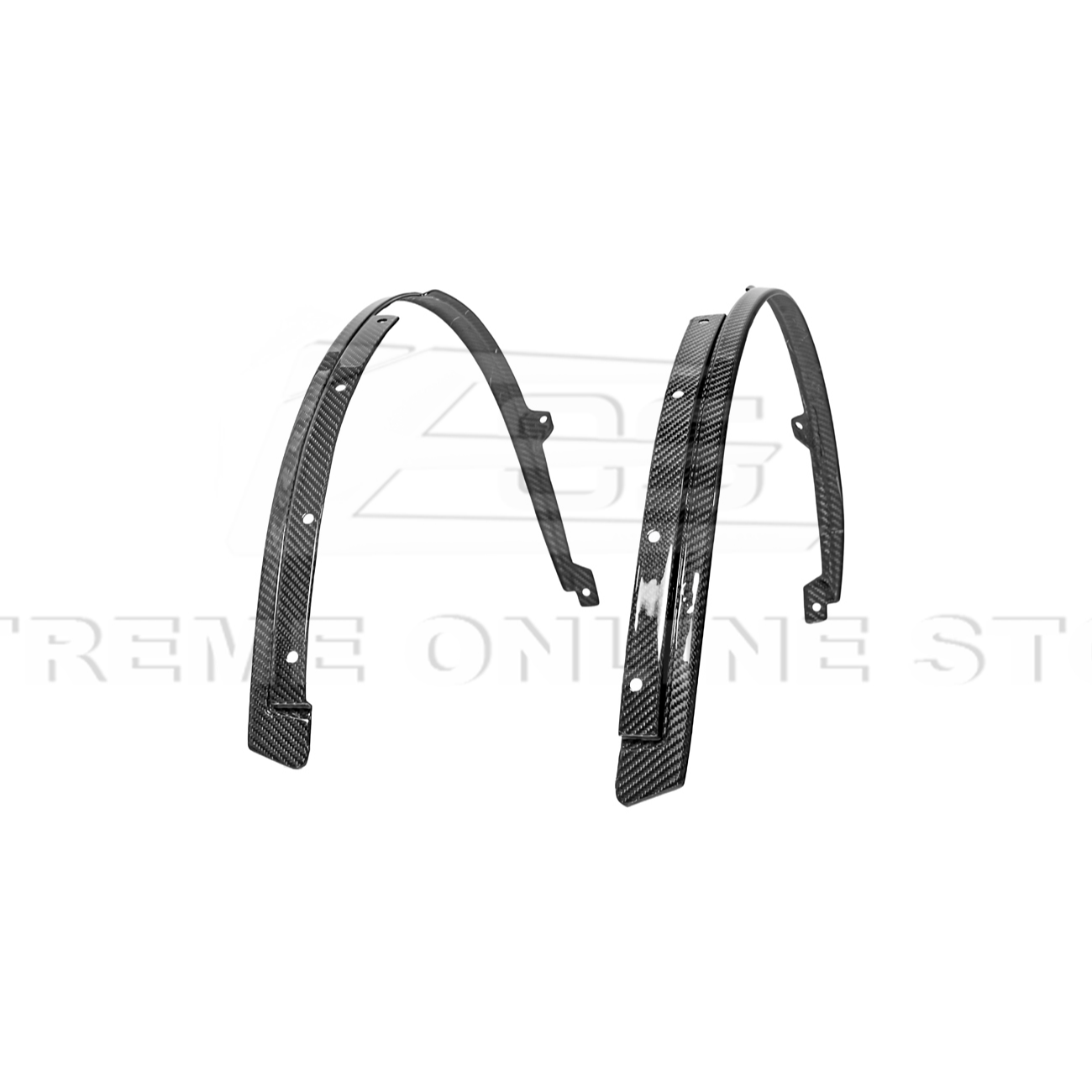 2024-Up Ford Mustang S650 Dry CARBON FIBER Front Quarter Fender Flare Extension