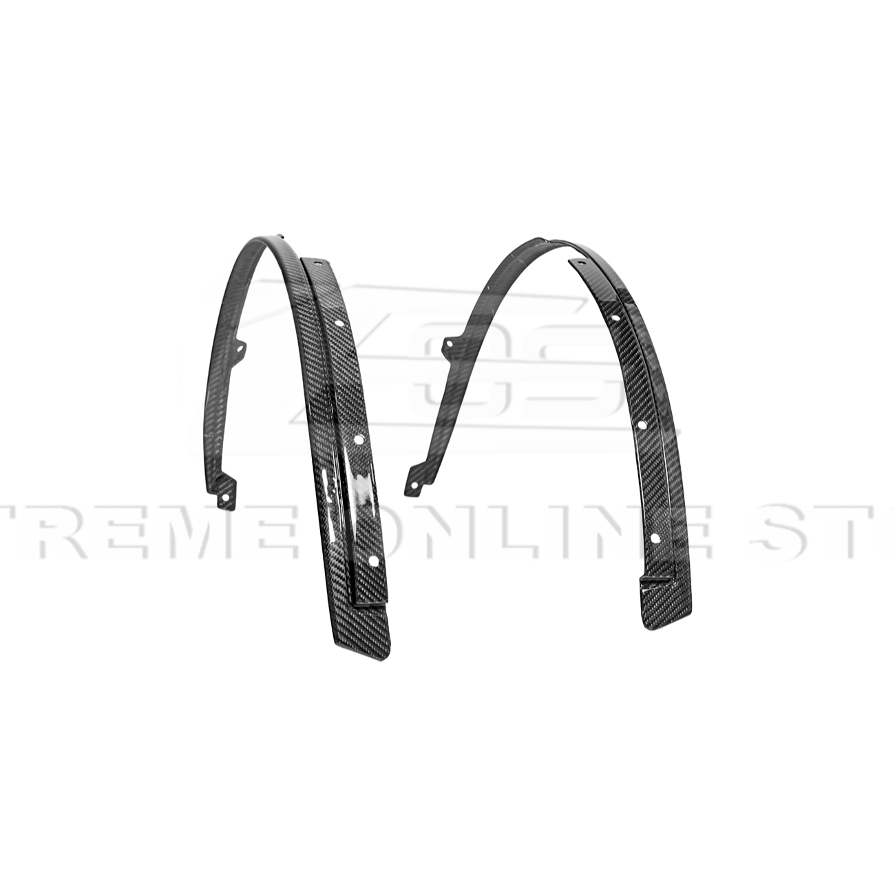 2024-Up Ford Mustang S650 Dry CARBON FIBER Front Quarter Fender Flare Extension