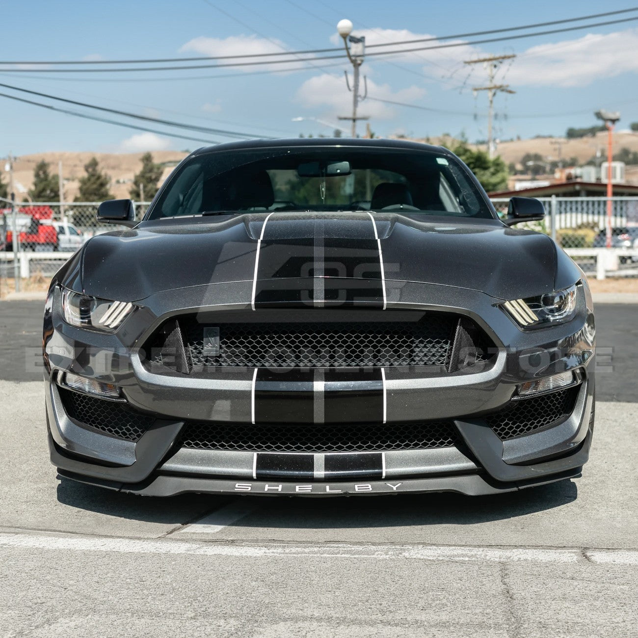 2015-20 Ford Mustang Shelby GT350 DRY CARBON FIBER Front Fog Light Eyebrow Cover
