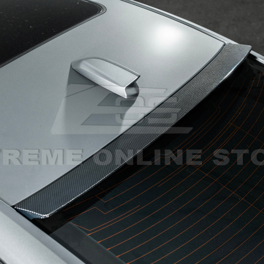 2020-Up Cadillac CT5 CT5-V | Carbon Fiber Rear Roof Top Window Spoiler Kit