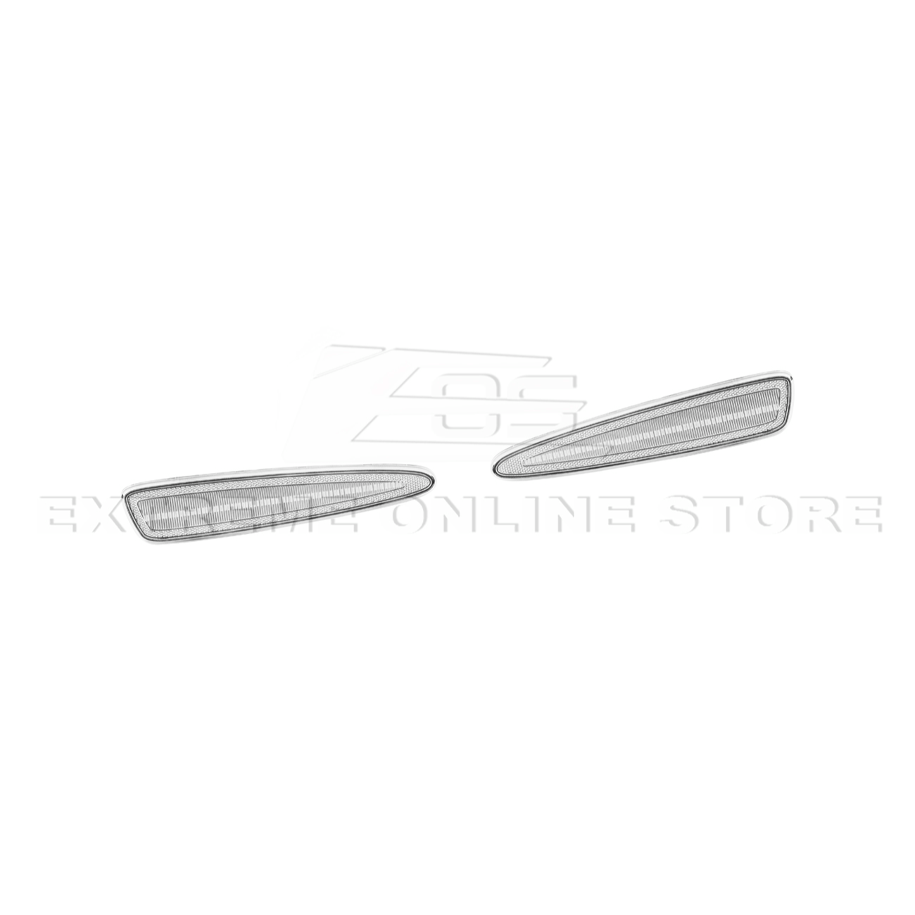 Corvette C6 Front & Rear Amber Light LED Side Markers Pair