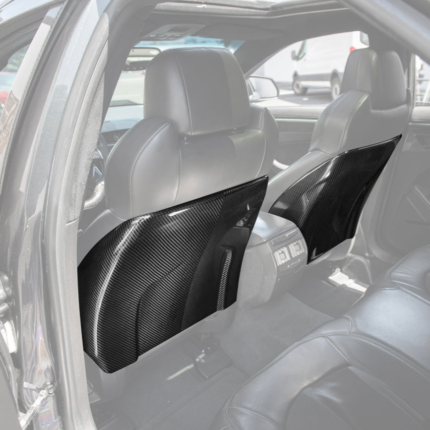 2009-15 Cadillac CTS V Dry CARBON FIBER Seat Back Cover