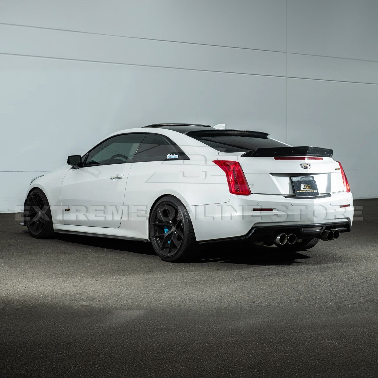 2013-19 Cadillac ATS ATS-V Coupe Carbon Fiber Rear Roof Top Window Spoiler