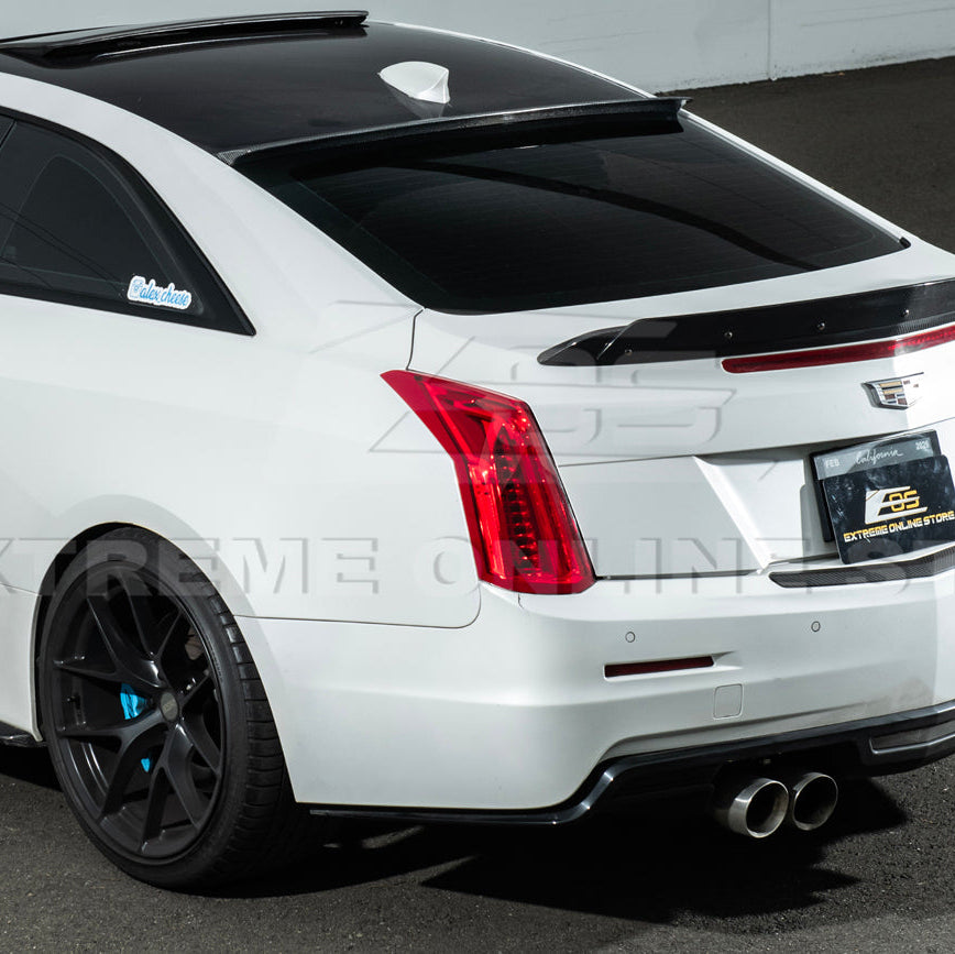 2013-19 Cadillac ATS ATS-V Coupe Carbon Fiber Rear Roof Top Window Spoiler