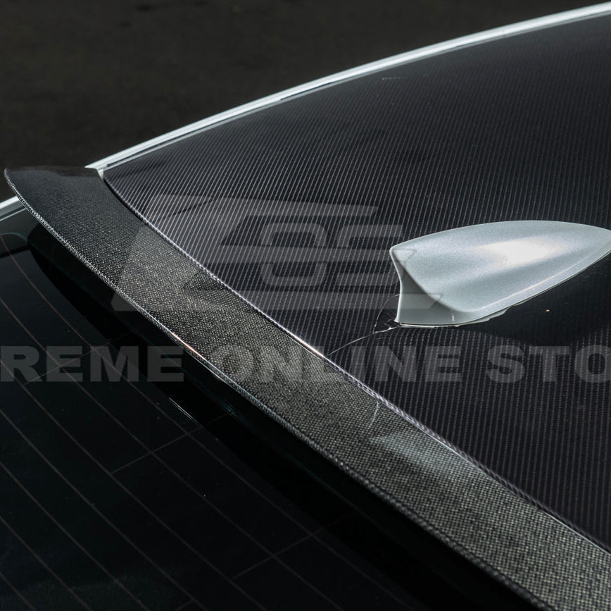 2013-19 Cadillac ATS ATS-V Coupe Carbon Fiber Rear Roof Top Window Spoiler