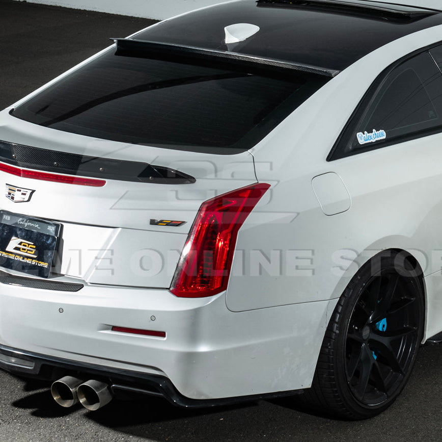 2013-19 Cadillac ATS ATS-V Coupe Carbon Fiber Rear Roof Top Window Spoiler