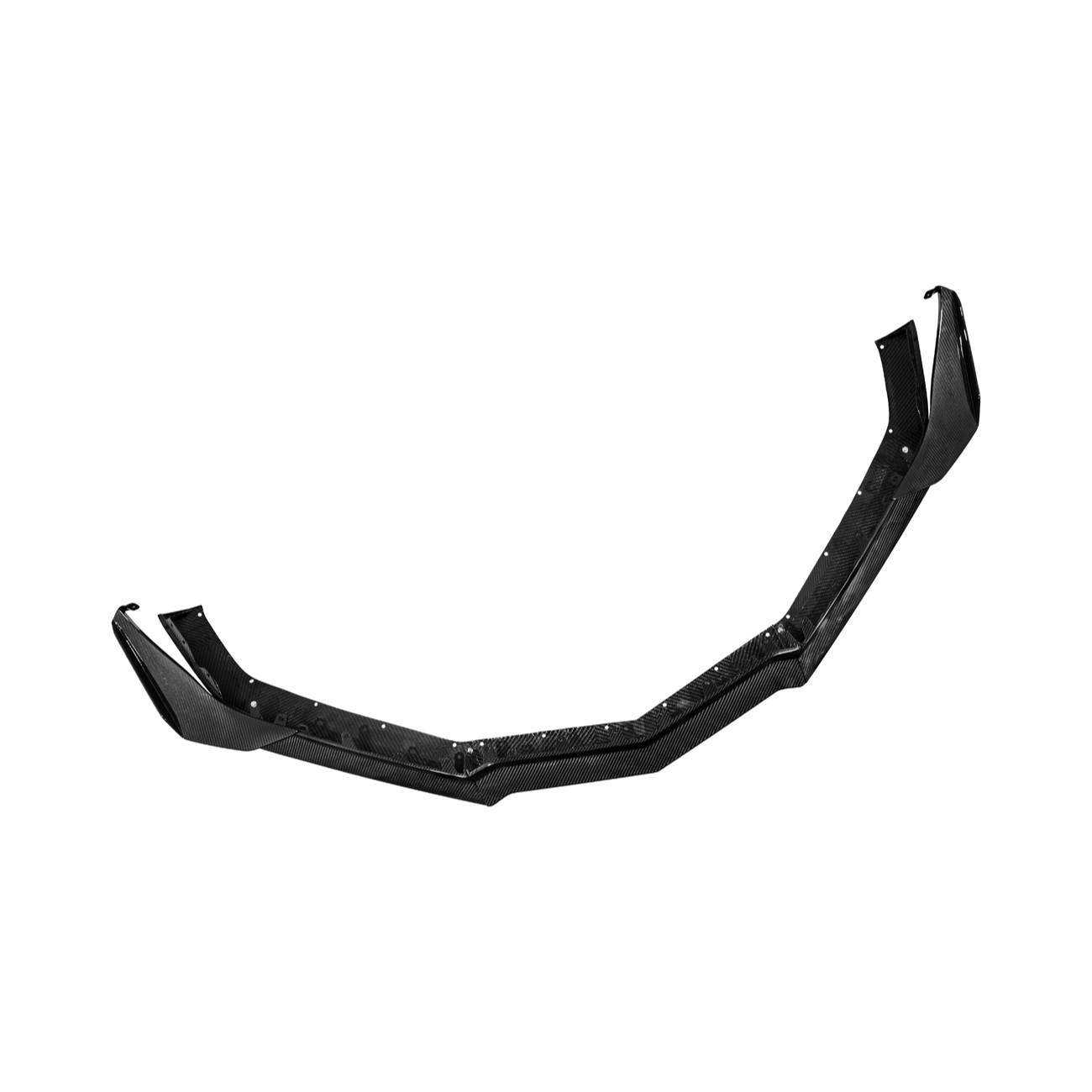 Corvette C8 Z06 | Z07 DRY Carbon Fiber Front Splitter & No Drill Canards