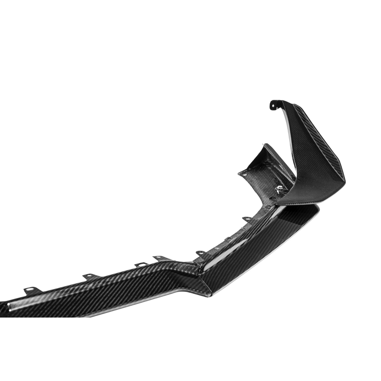 Corvette C8 Z06 | Z07 DRY Carbon Fiber Front Splitter & No Drill Canards