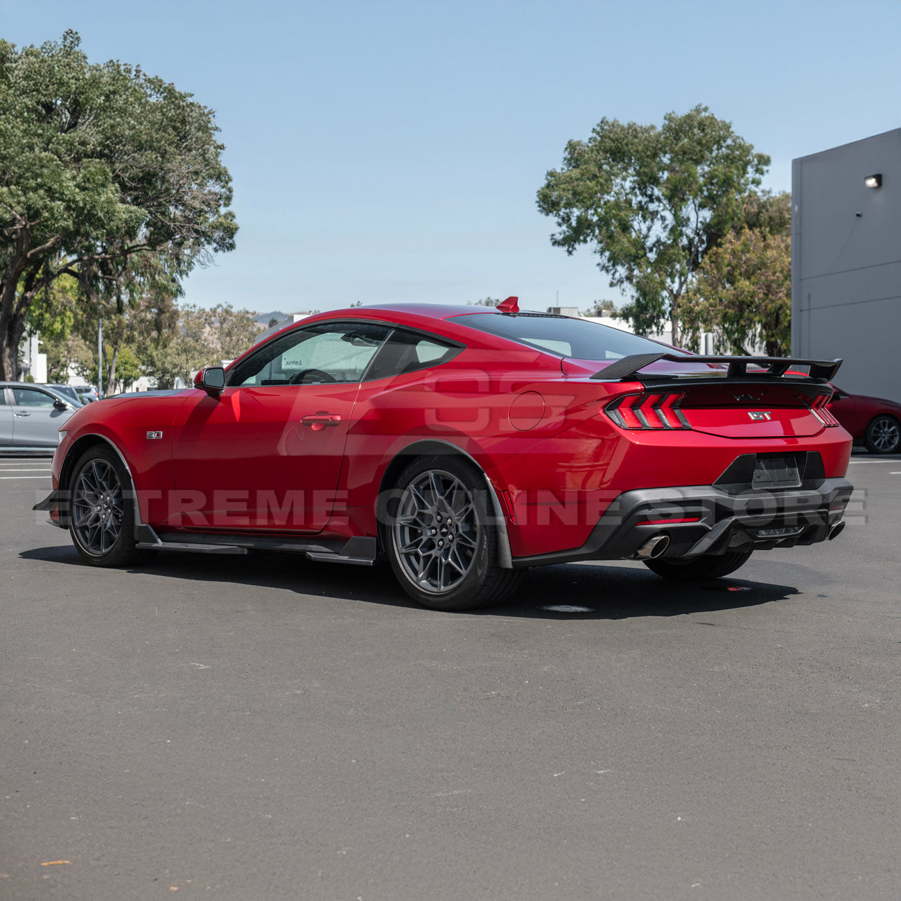 2024+ Ford Mustang DRY CARBON FIBER Fender Flares & Mud Flap