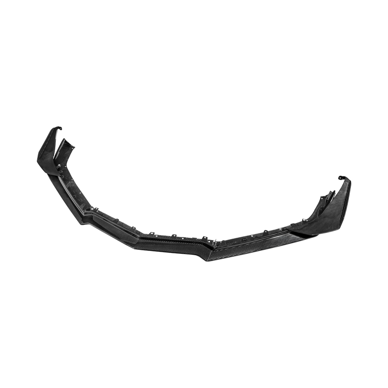 Corvette C8 Z06 | Z07 DRY Carbon Fiber Front Splitter & No Drill Canards