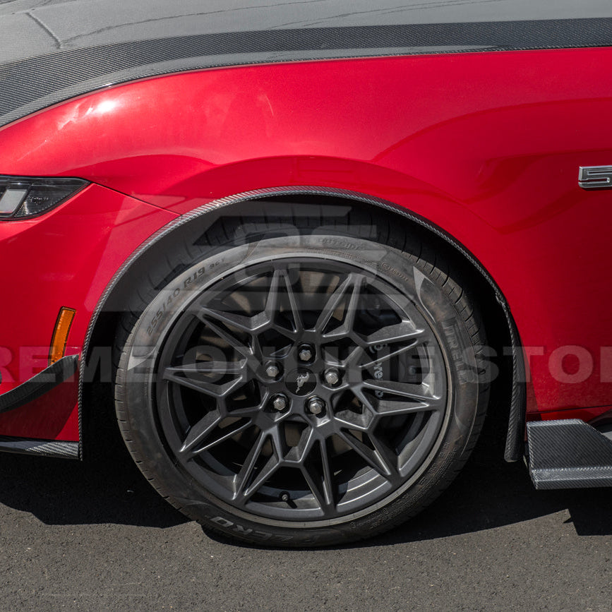 2024+ Ford Mustang DRY CARBON FIBER Fender Flares & Mud Flap
