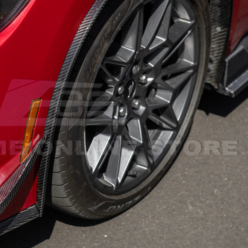 2024+ Ford Mustang DRY CARBON FIBER Fender Flares & Mud Flap