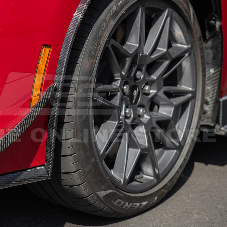 2024+ Ford Mustang DRY CARBON FIBER Fender Flares & Mud Flap