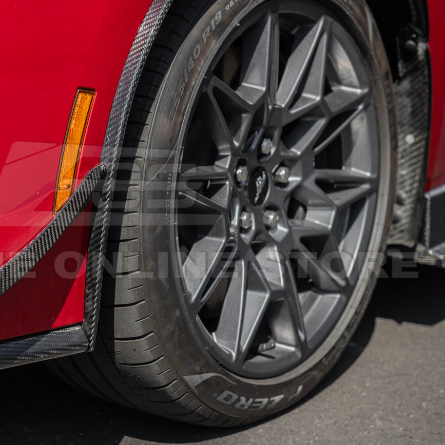 2024+ Ford Mustang DRY CARBON FIBER Fender Flares & Mud Flap