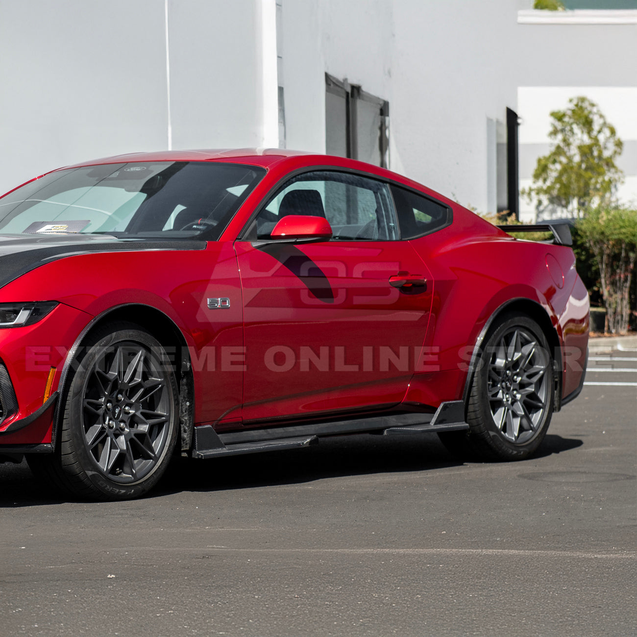 2024+ Ford Mustang DRY CARBON FIBER Fender Flares & Mud Flap