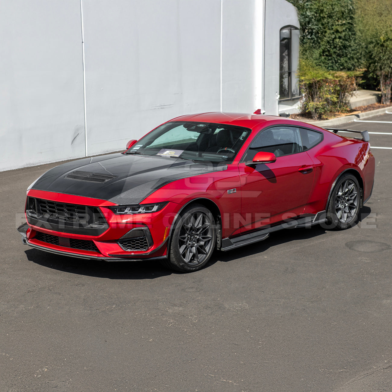 2024+ Ford Mustang DRY CARBON FIBER Fender Flares & Mud Flap