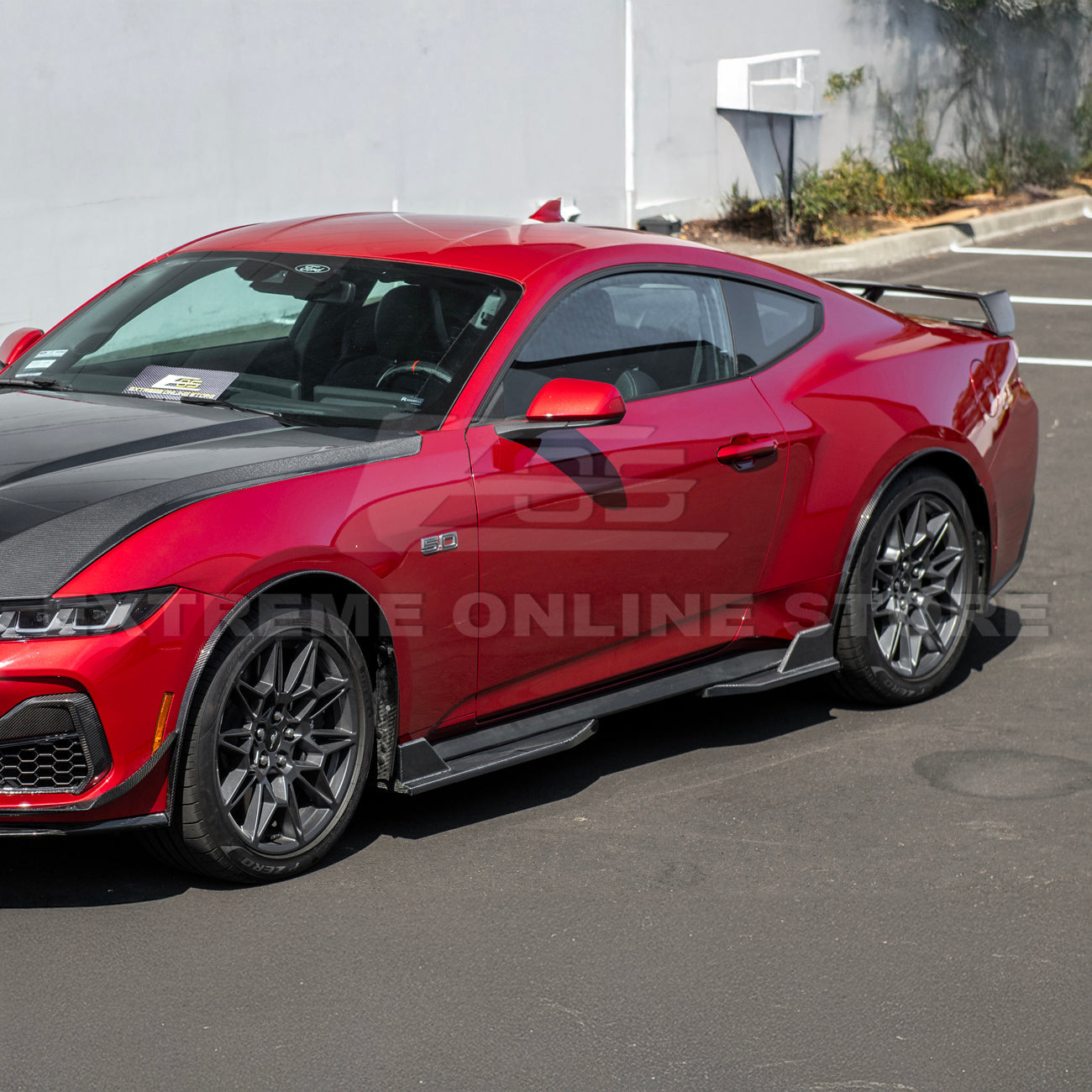 2024+ Ford Mustang DRY CARBON FIBER Fender Flares & Mud Flap