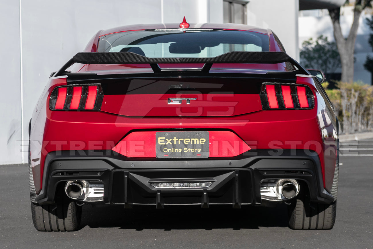 2024+ Ford Mustang Rear Bumper Diffuser Dual Tips