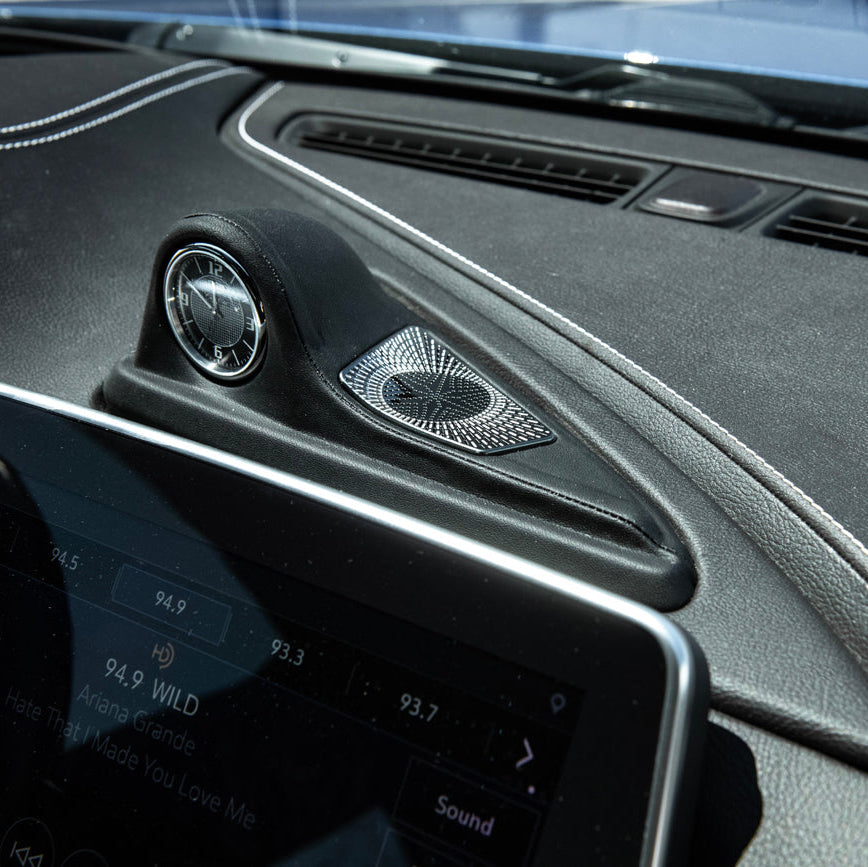 2020-24 Cadillac CT5 | Leather Dashboard Center Analog Clock & Speaker Pod