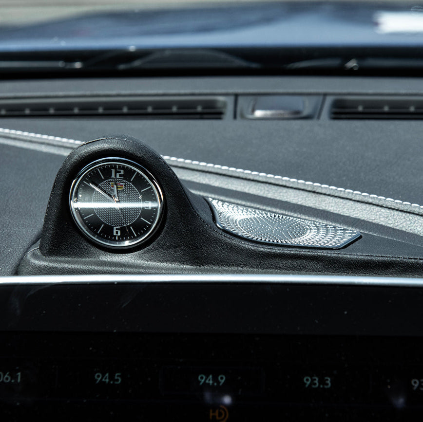 2020-24 Cadillac CT5 | Leather Dashboard Center Analog Clock & Speaker Pod