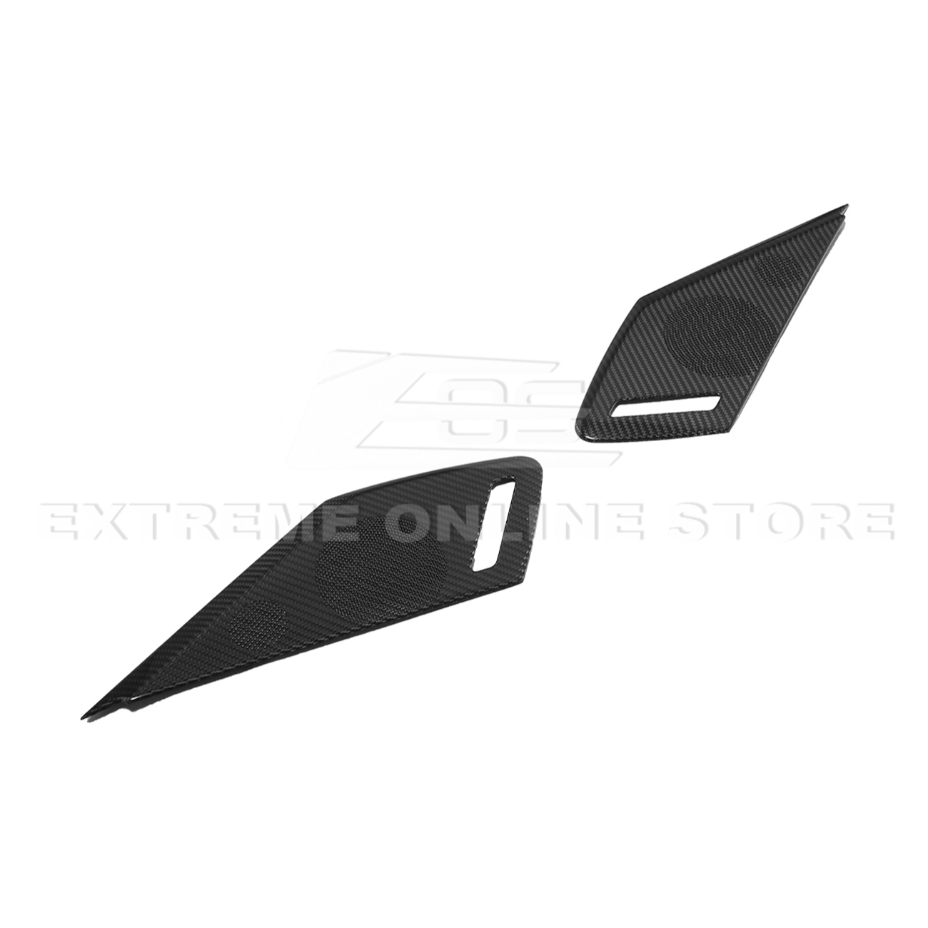 Corvette C8 DRY CARBON FIBER Door Speaker Cover