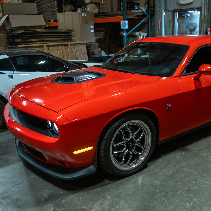 2015-23 Dodge Challenger | Front Bumper Amber LED Reflector Side Marker Light