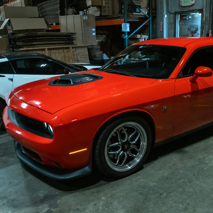 2015-23 Dodge Challenger | Front Bumper Amber LED Reflector Side Marker Light