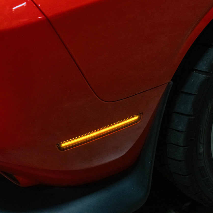 2015-23 Dodge Challenger | Front Bumper Amber LED Reflector Side Marker Light