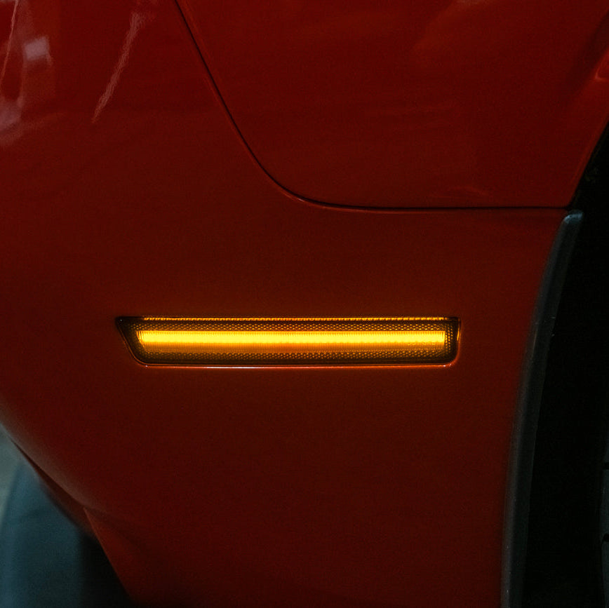2015-23 Dodge Challenger | Front Bumper Amber LED Reflector Side Marker Light