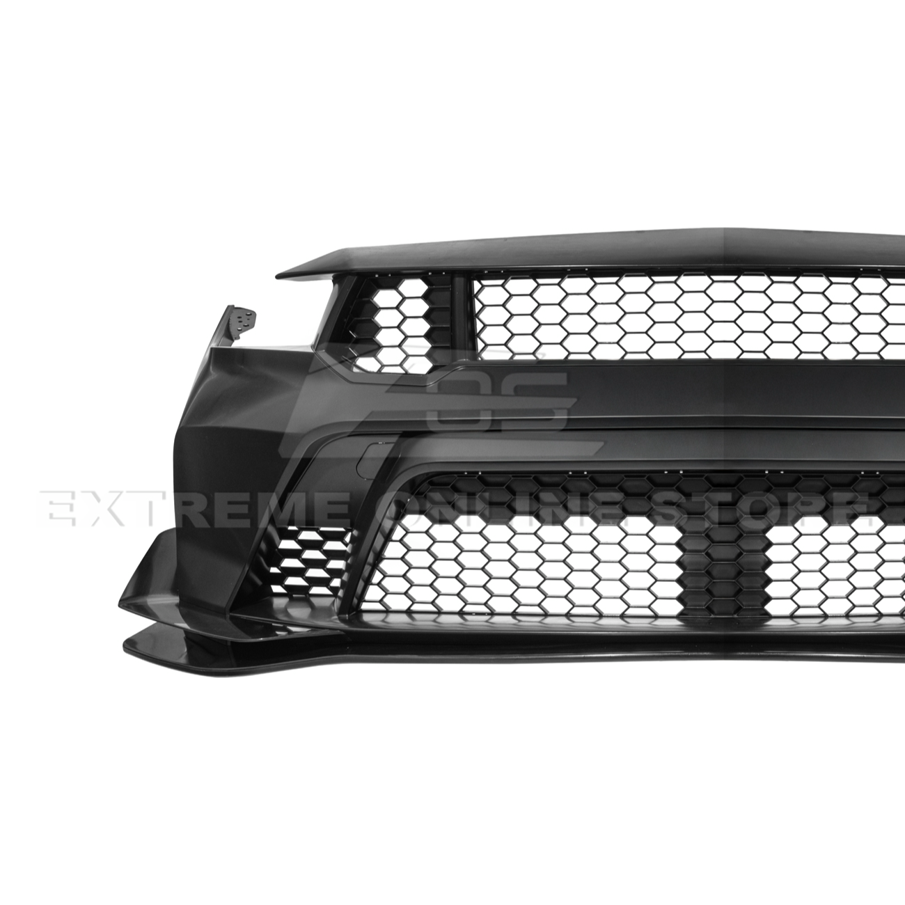 2024-Up Mustang GTD Style Full Conversion Primed Front Bumper Cover Grille Lip