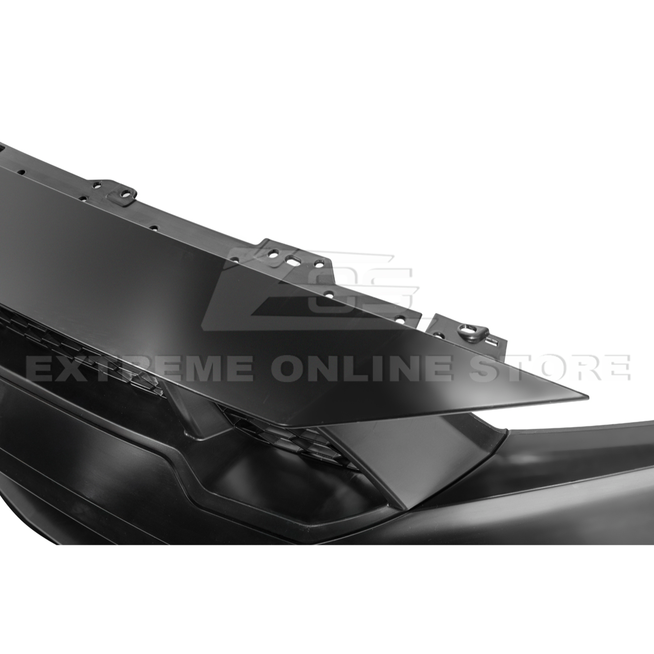 2024-Up Mustang GTD Style Full Conversion Primed Front Bumper Cover Grille Lip