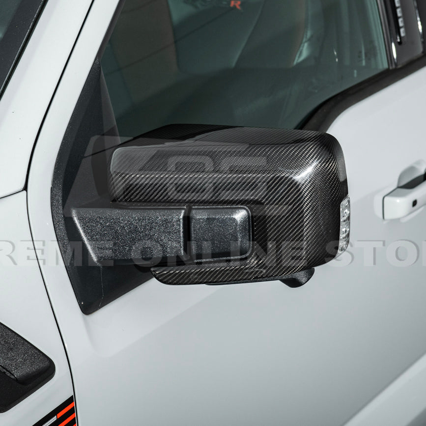 2021-Up Ford F-150 Carbon Fiber Side Mirror Cap Covers