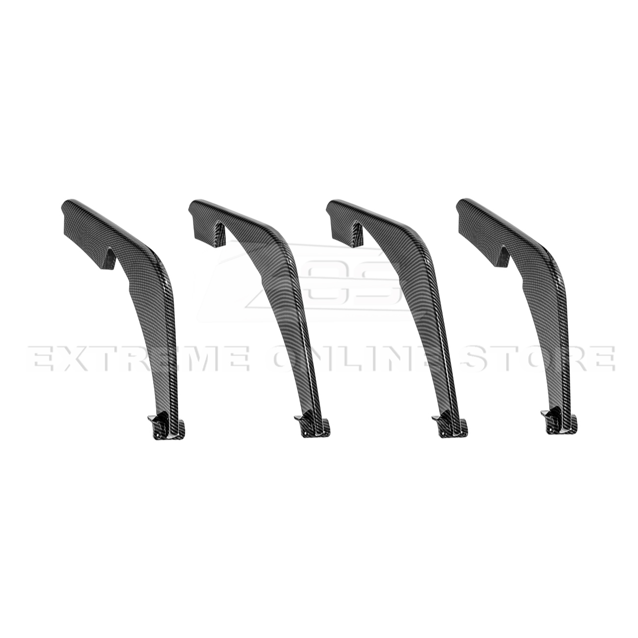 Corvette C8 Stingray DRY CARBON FIBEr Add-On Rear Diffuser Fin