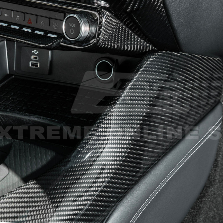 2024-Up Ford Mustang DRY CARBON FIBER All Inclusive Center Console Cover