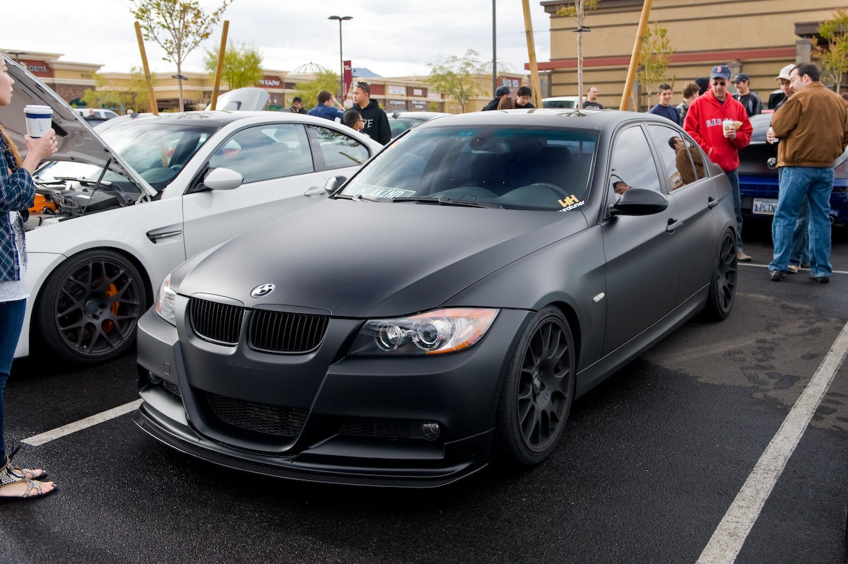 BMW E90 M-Sport Bumper Carbon Fiber Front Wind Splitter-Front Wind Splitter-Grocery Getter Performance