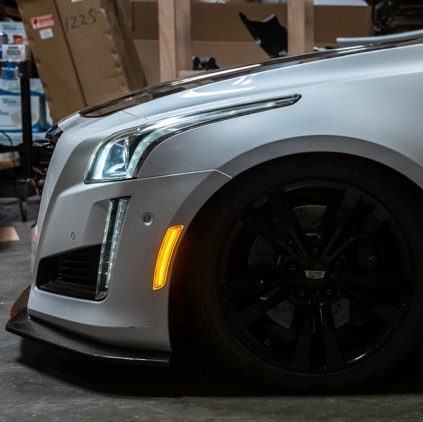 2014-19 Cadillac ATS & CTS | Front Bumper Amber LED Side Marker Lights