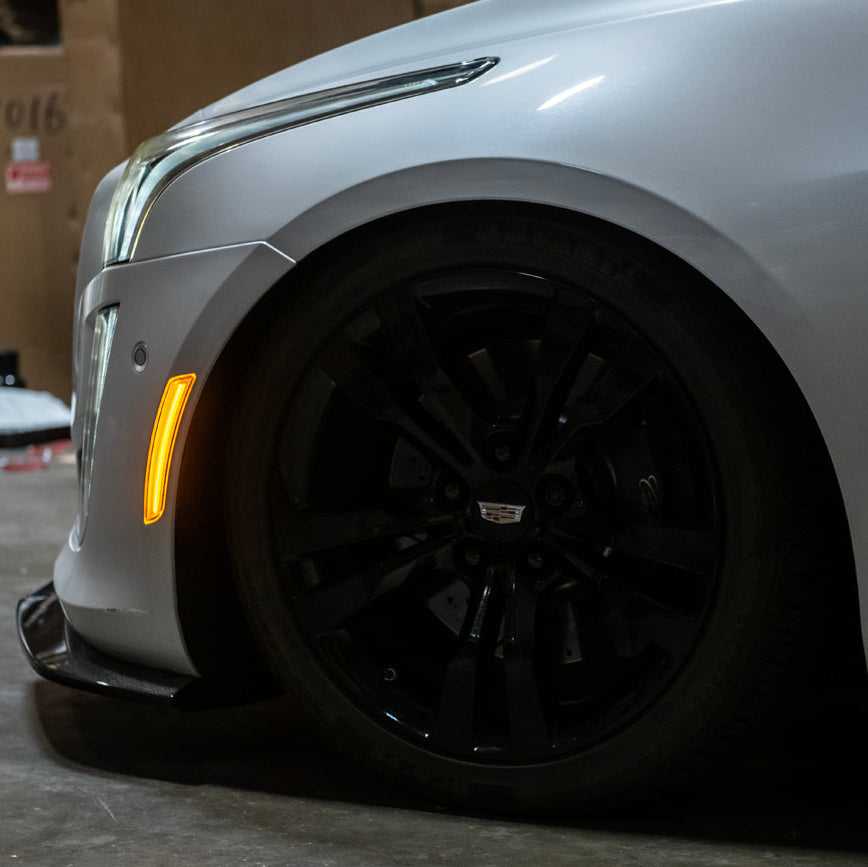 2014-19 Cadillac ATS & CTS | Front Bumper Amber LED Side Marker Lights