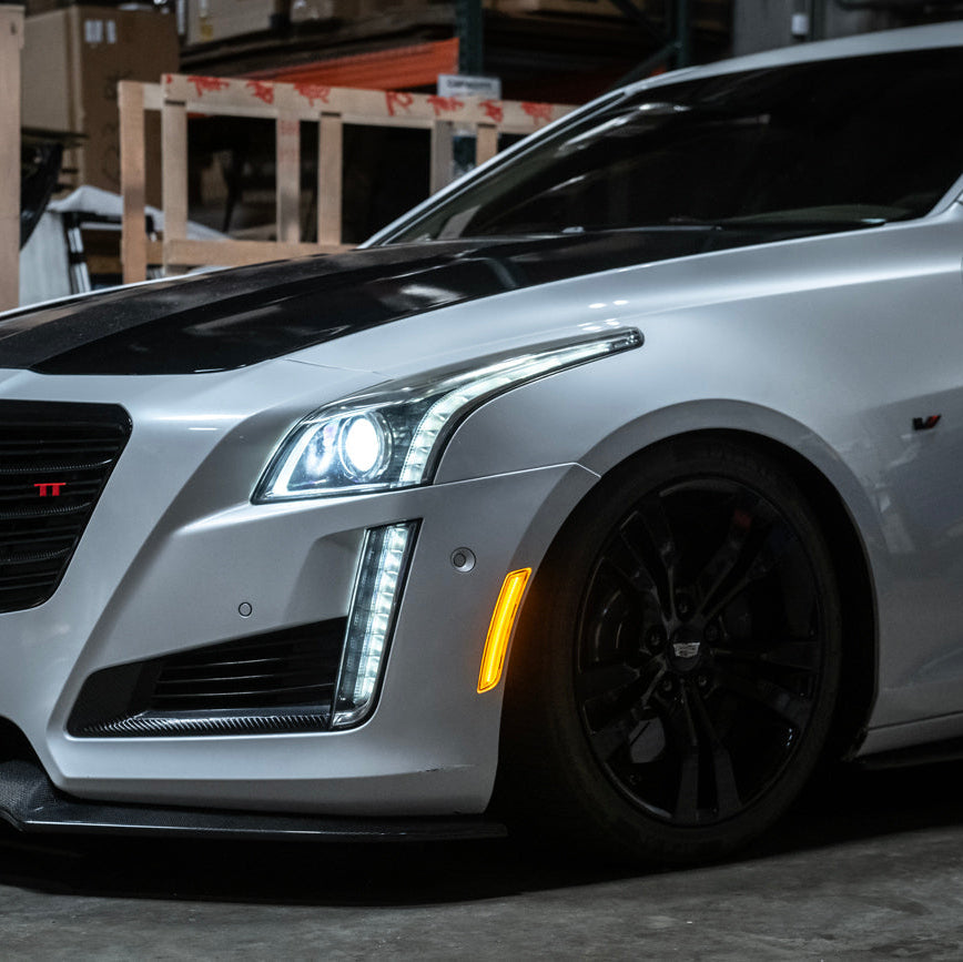 2014-19 Cadillac ATS & CTS | Front Bumper Amber LED Side Marker Lights