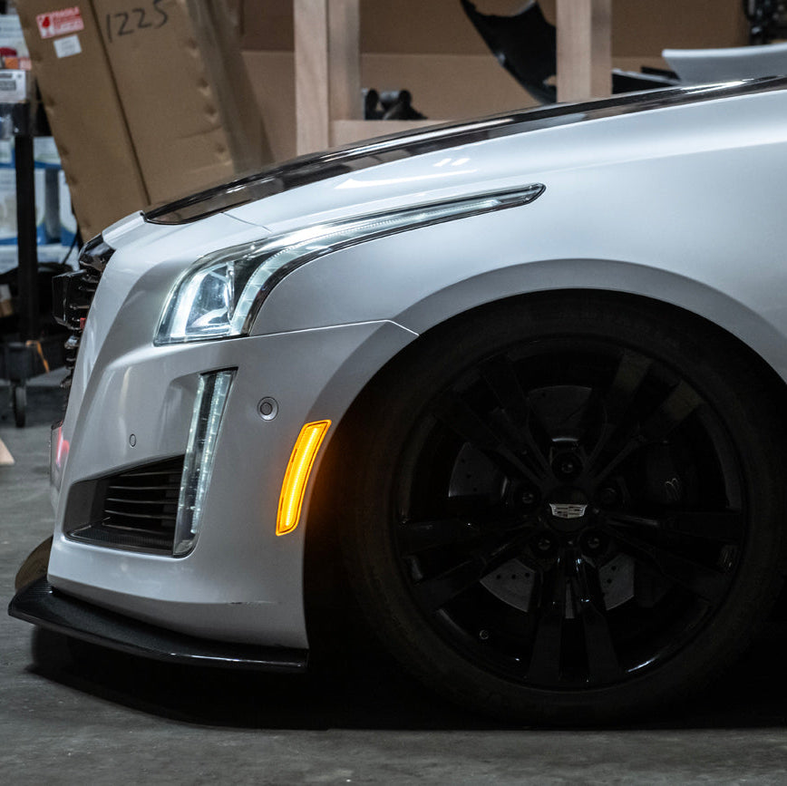 2014-19 Cadillac ATS & CTS | Front Bumper Amber LED Side Marker Lights