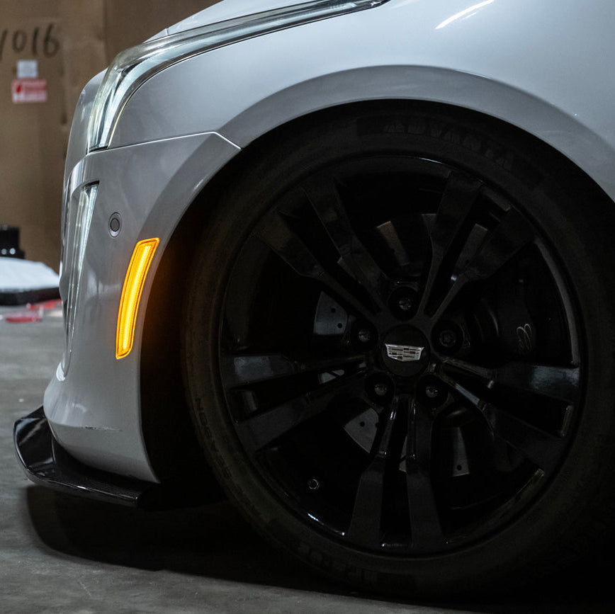 2014-19 Cadillac ATS & CTS | Front Bumper Amber LED Side Marker Lights
