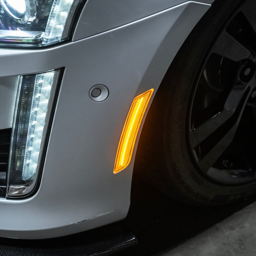 2014-19 Cadillac ATS & CTS | Front Bumper Amber LED Side Marker Lights