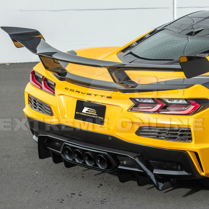 2023-Up Corvette C8 Z06 Rear Bumper Finned Diffuser