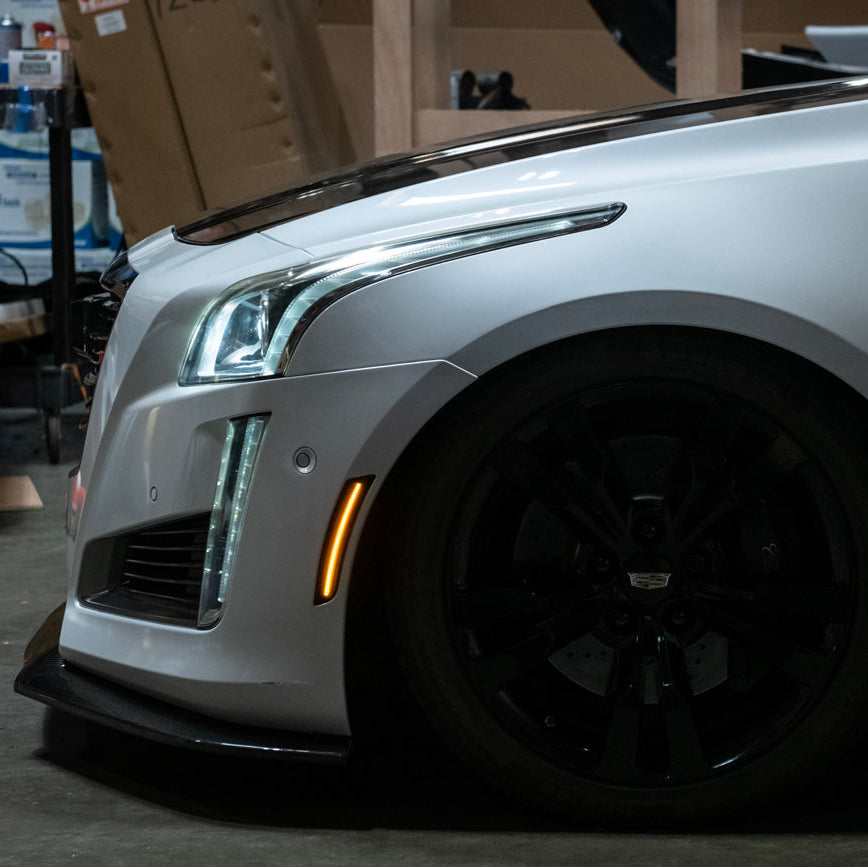 2014-19 Cadillac ATS & CTS | Front Bumper Amber LED Side Marker Lights