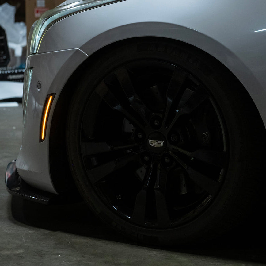 2014-19 Cadillac ATS & CTS | Front Bumper Amber LED Side Marker Lights