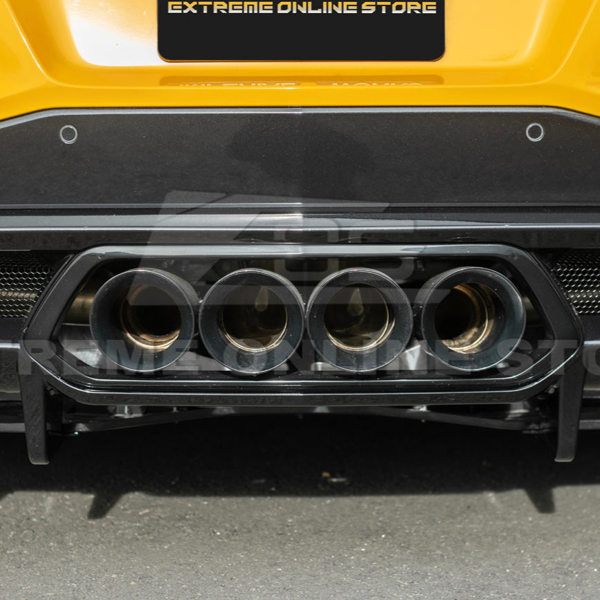 2023-Up Corvette C8 Z06 Rear Bumper Finned Diffuser
