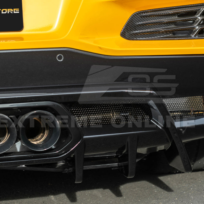2023-Up Corvette C8 Z06 Rear Bumper Finned Diffuser
