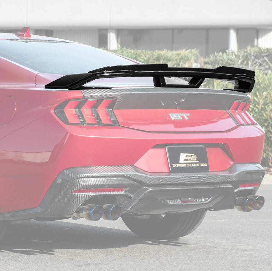 2024-Up Ford Mustang Dark Horse Rear Trunk Wing Gurney Flap Spoiler